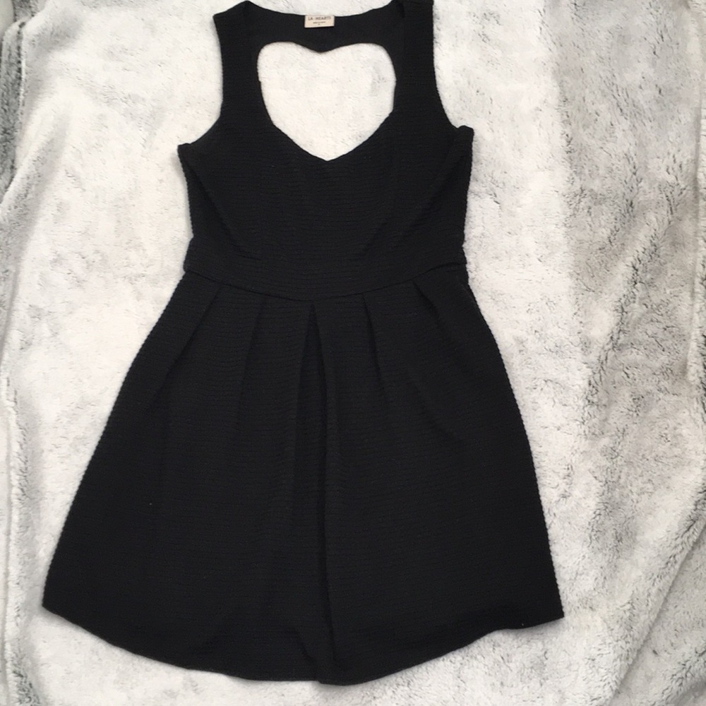 LBD LA Hearts 2 cutouts on the back